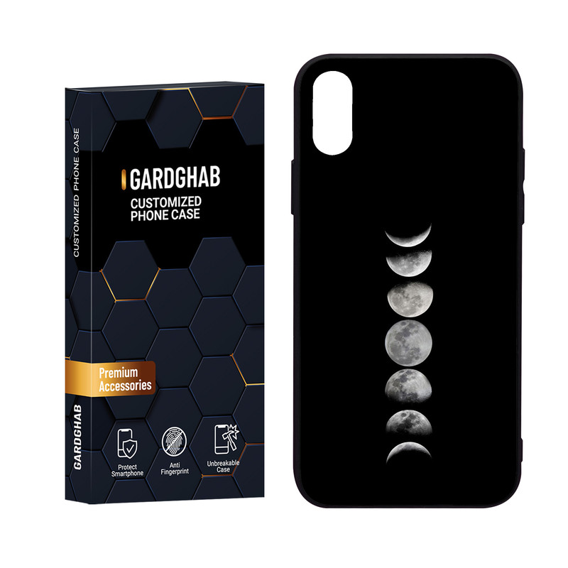 کاور گارد قاب مدل پشت گلس ساده مناسب برای گوشی موبایل اپل iPhone X/Xs