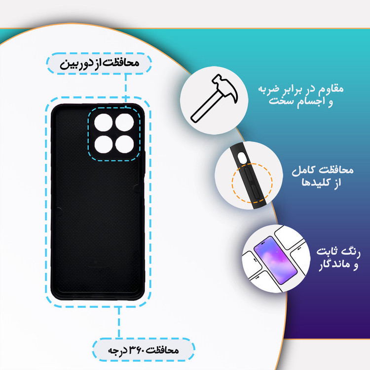 کاور گارد قاب علوی مدل MLG مناسب برای گوشی موبایل آنر X7c 4G