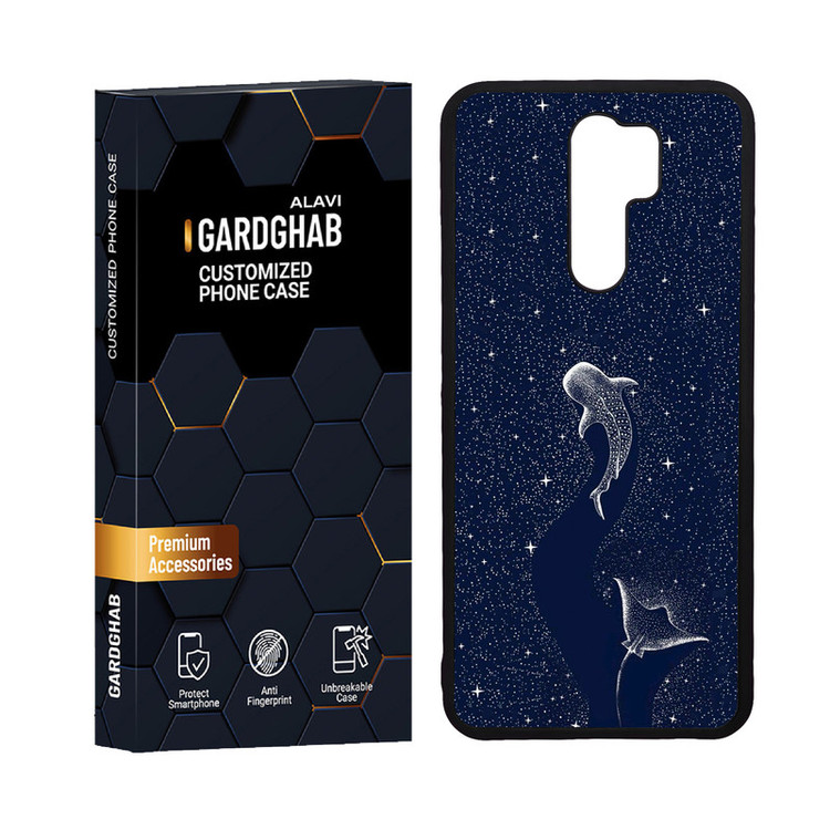 کاور گارد قاب علوی مدل دورژله ای هنری مناسب برای گوشی موبایل شیائومی Redmi 9 / Redmi 9 Prime