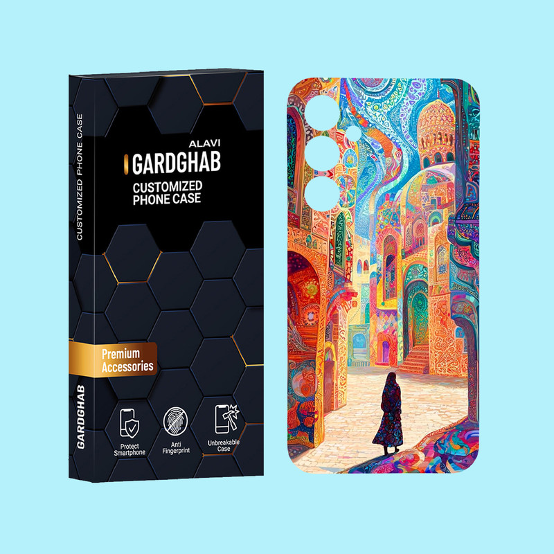 کاور گارد قاب علوی مدل هنری مناسب برای گوشی موبایل سامسونگ Galaxy A55