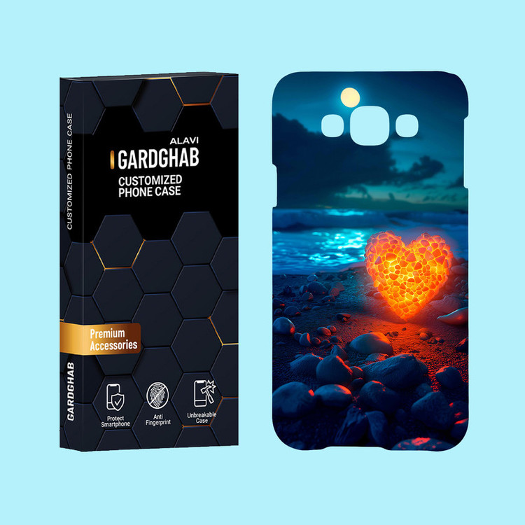 کاور گارد قاب علوی مدل عاشقانه مناسب برای گوشی موبایل سامسونگ Galaxy E7 2015
