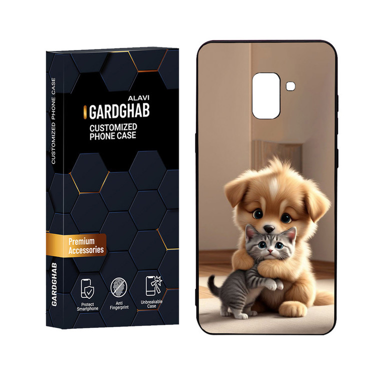 کاور گارد قاب علوی مدل Glass مناسب برای گوشی موبایل سامسونگ Galaxy A8 Plus