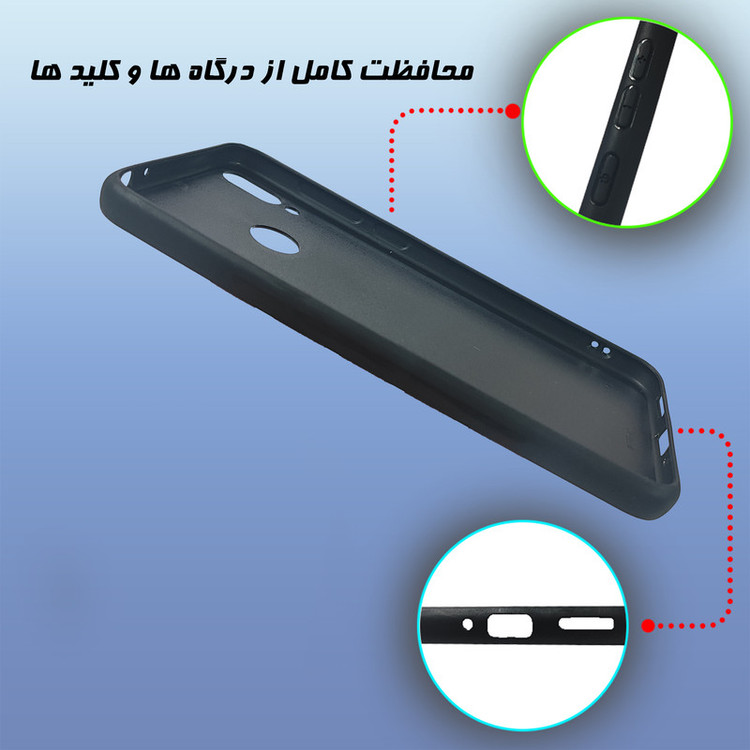 کاور گارد قاب علوی مدل Glass مناسب برای گوشی موبایل آنر 8C