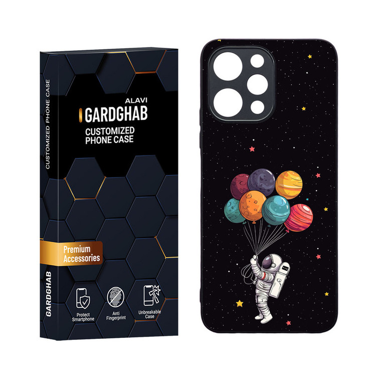 کاور گارد قاب مدل دورژله ای کهکشان مناسب برای گوشی موبایل شیائومی Redmi 12 4G / 5G