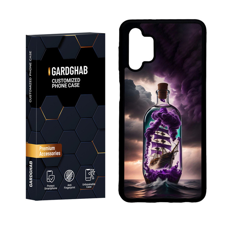 کاور گارد قاب مدل دور ژله ای هنری مناسب برای گوشی موبایل سامسونگ Galaxy A32 5G / M32 5G