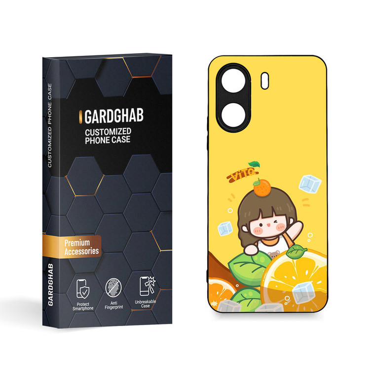 کاور گارد قاب مدل دورژله ای دخترانه مناسب برای گوشی موبایل شیائومی Poco C65 / Redmi 13c
