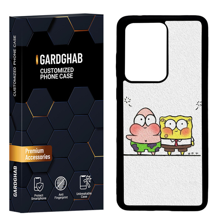کاور گارد قاب مدل دور ژله ای پشت گلس فانتزی مناسب برای گوشی موبایل سامسونگ Galaxy S20 Ultra