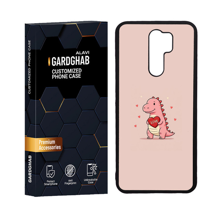 کاور گارد قاب علوی مدل دورژله ای عاشقانه مناسب برای گوشی موبایل شیائومی Redmi 9 / Redmi 9 Prime