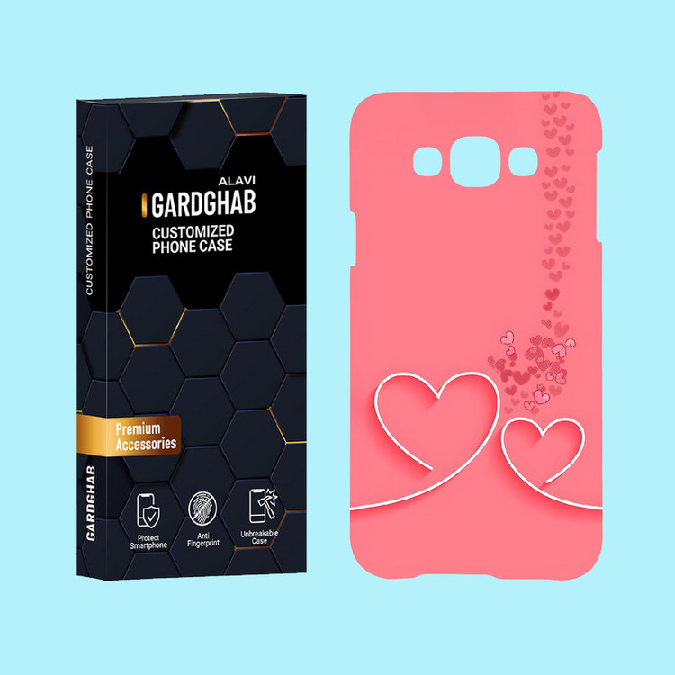 کاور گارد قاب علوی مدل عاشقانه مناسب برای گوشی موبایل سامسونگ Galaxy E7 2015