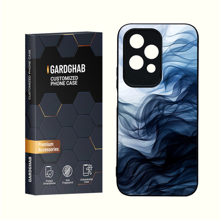 کاور گارد قاب مدل دورژله ای پشت گلس ساده مناسب برای گوشی موبایل آنر 200Lite 5G