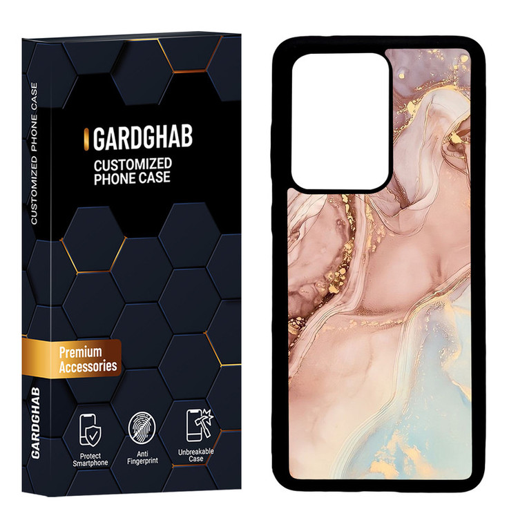 کاور گارد قاب مدل دور ژله ای پشت گلس ساده مناسب برای گوشی موبایل سامسونگ Galaxy S20 Ultra