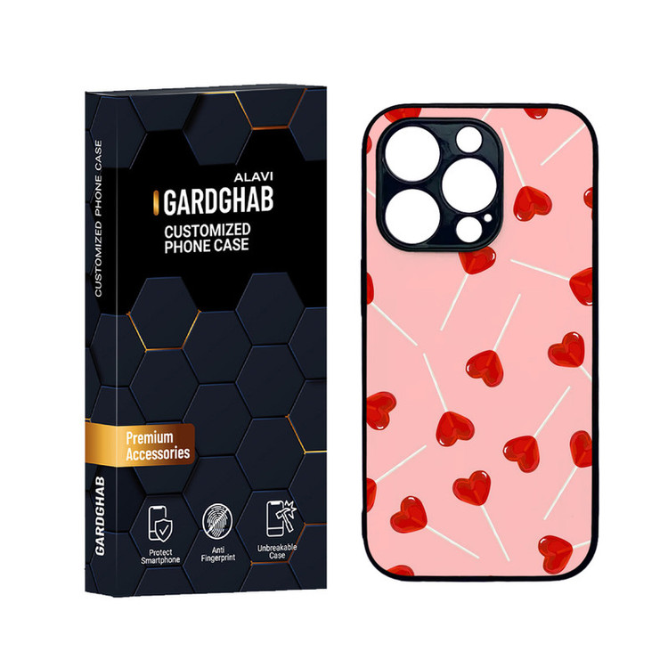 کاور گارد قاب علوی مدل دورژله عاشقانه مناسب برای گوشی موبایل اپل iPhone 14 Pro Max
