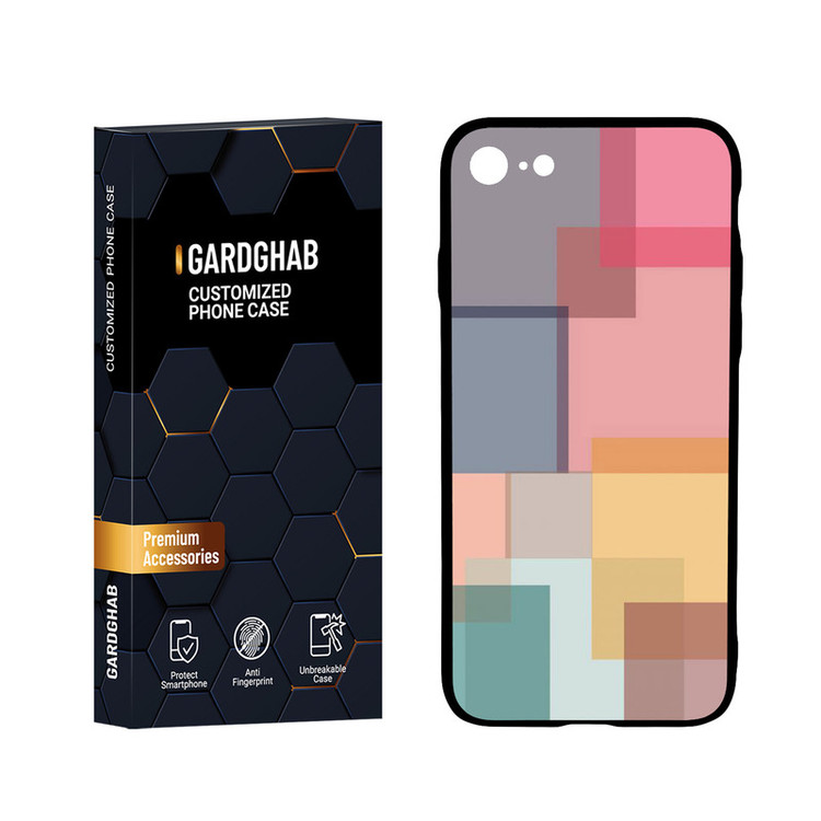 کاور گارد قاب مدل پشت گلس ساده مناسب برای گوشی موبایل اپل iPhone 7 / 8 / SE 2020 / SE 2022