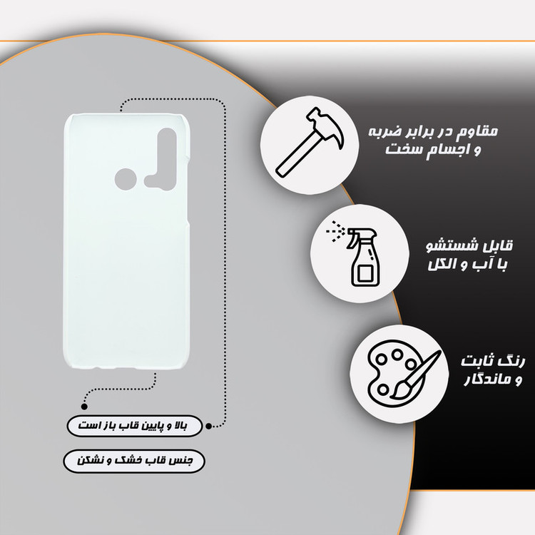 کاور گارد قاب علوی مدل عاشقانه مناسب برای گوشی موبایل هوآوی Nova 5i