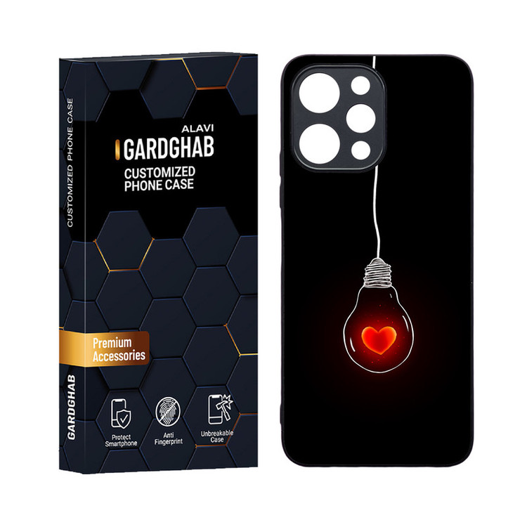 کاور گارد قاب مدل دورژله ای عاشقانه مناسب برای گوشی موبایل شیائومی Redmi 12 4G / 12 5G