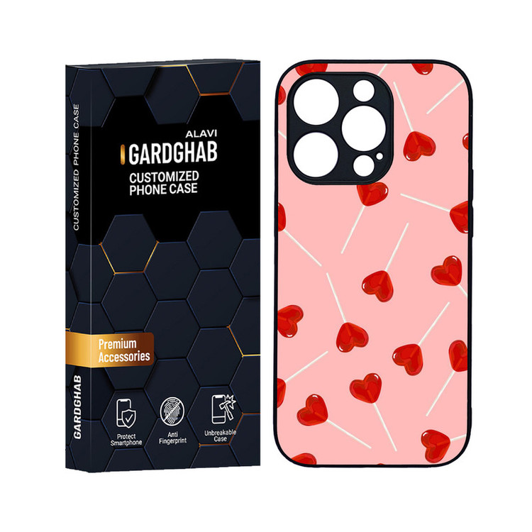 کاور گارد قاب علوی مدل دورژله ای عاشقانه مناسب برای گوشی موبایل اپل iPhone 14 Pro