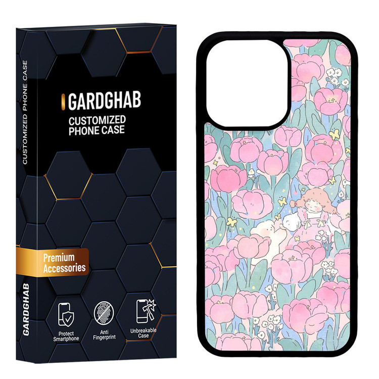 کاور گارد قاب مدل پشت گلس دخترانه مناسب برای گوشی موبایل اپل iPhone 13 Pro