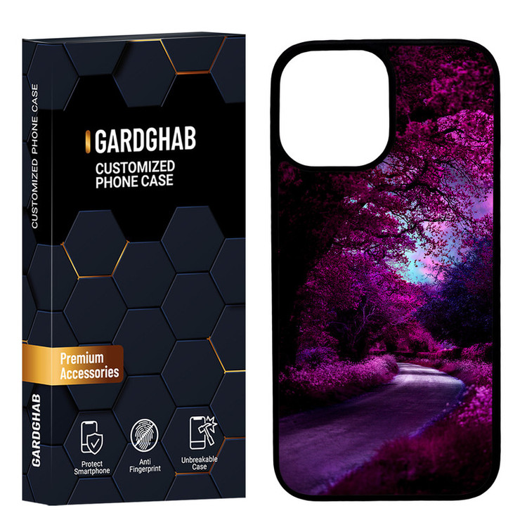 کاور گارد قاب مدل پشت گلس منظره و طبیعت مناسب برای گوشی موبایل اپل iPhone 12 Pro Max