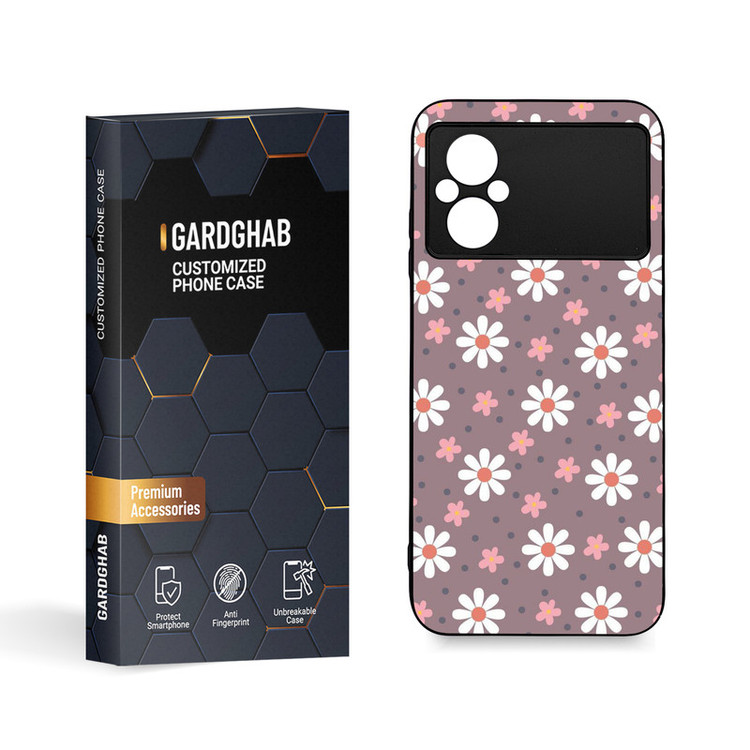 کاور گارد قاب مدل گل مناسب برای گوشی موبایل شیائومی Poco M4 5G / M5 4G