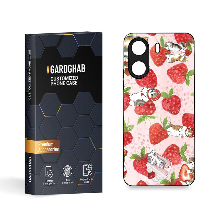 کاور گارد قاب مدل دورژله ای فانتزی مناسب برای گوشی موبایل شیائومی Poco C65 / Redmi 13c