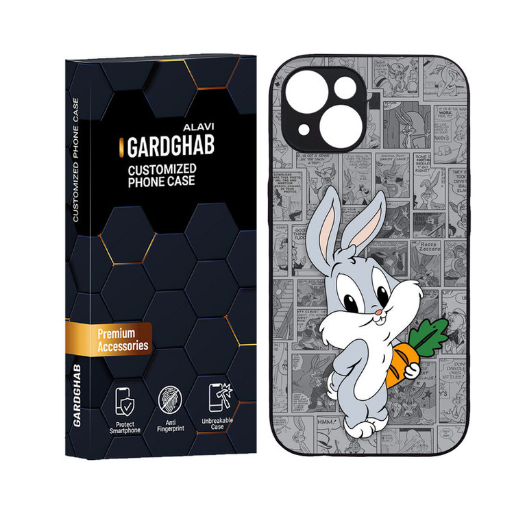 کاور گارد قاب علوی مدل دورژله ای کارتنی و انیمه مناسب برای گوشی موبایل اپل iPhone 14