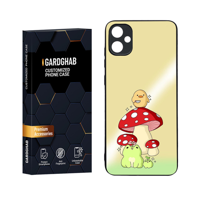 کاور گارد قاب مدل دورژله ای پشت گلس فانتزی مناسب برای گوشی موبایل سامسونگ Galaxy A05