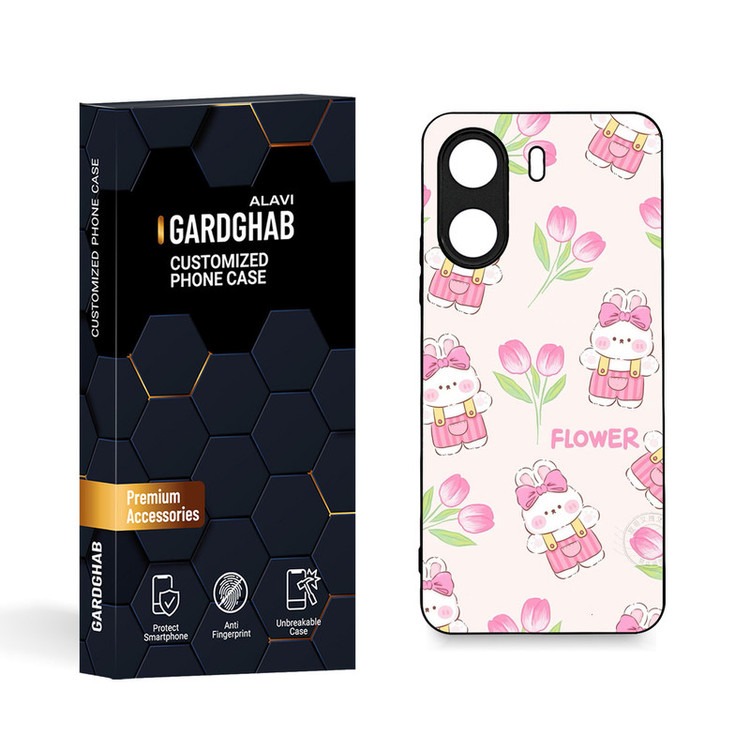 کاور گارد قاب مدل دورژله ای فانتزی مناسب برای گوشی موبایل شیائومی Poco C65 / Redmi 13c