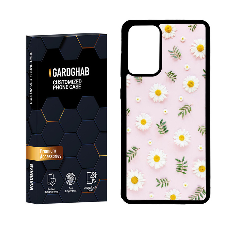 کاور گارد قاب مدل پشت گلس گل مناسب برای گوشی موبایل سامسونگ Galaxy A72