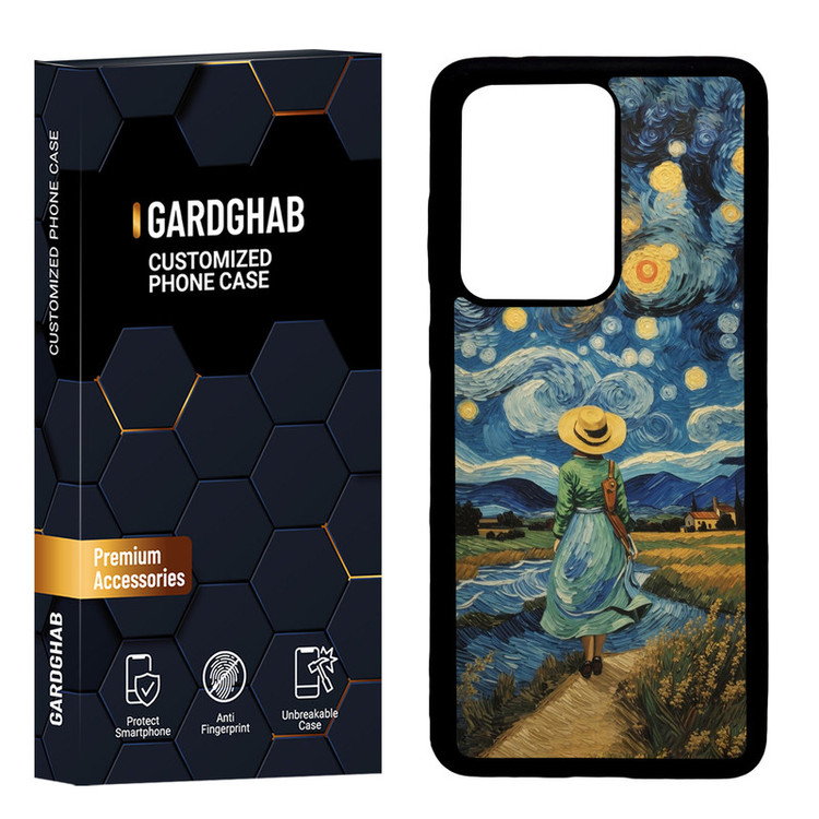 کاور گارد قاب مدل پشت گلس هنری مناسب برای گوشی موبایل سامسونگ Galaxy S20 Ultra