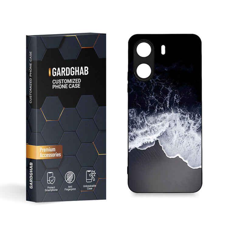 کاور گارد قاب مدل دورژله ای منظره و طبیعت مناسب برای گوشی موبایل شیائومی Poco C65 / Redmi 13c