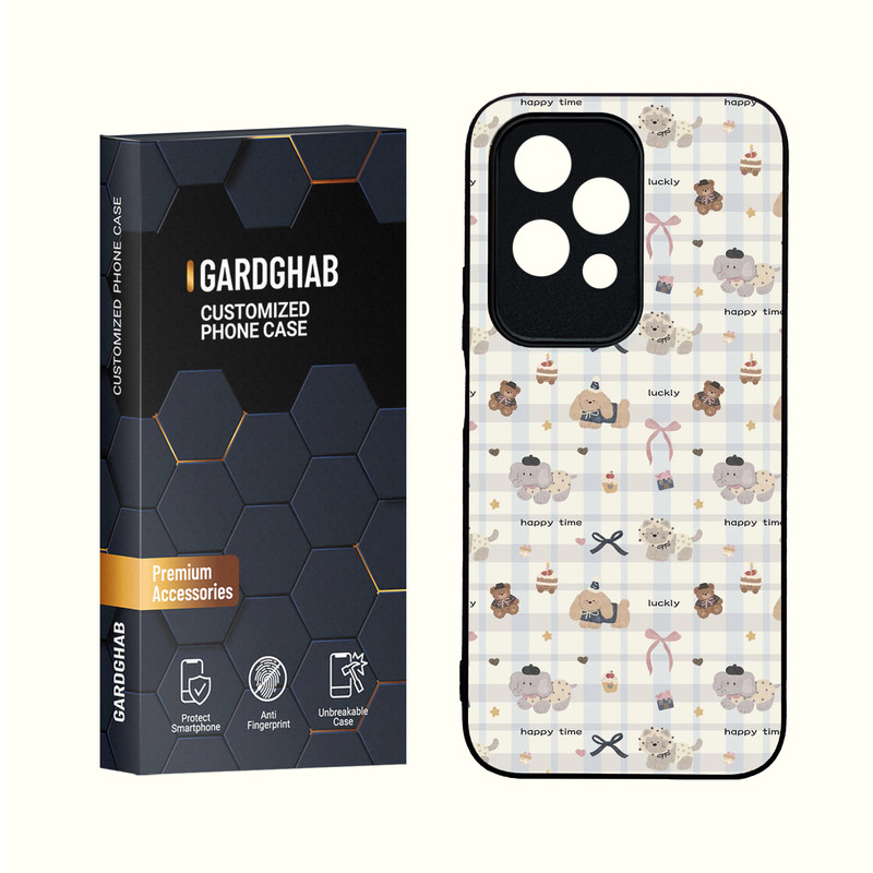 کاور گارد قاب مدل دور ژله ای  گلس فانتزی مناسب برای گوشی انر Honor 200Lite 5G