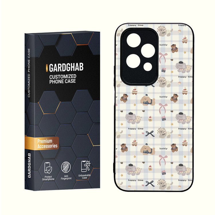 کاور گارد قاب مدل دور ژله ای گلس فانتزی مناسب برای گوشی انر Honor 200Lite 5G