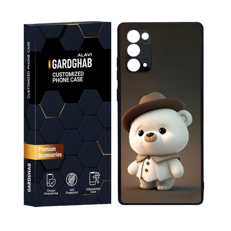 کاور گارد قاب علوی مدل دور ژله ای پشت گلس کارتونی و انیمه مناسب برای گوشی موبایل سامسونگ Galaxy Note 20