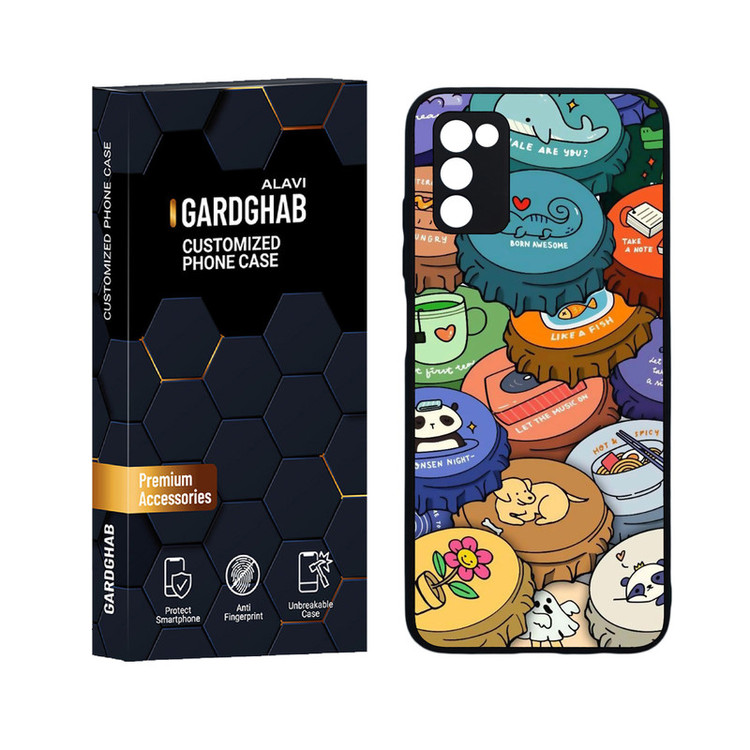 کاور گارد قاب علوی مدل دور ژله ای کارتونی و انیمه مناسب برای گوشی موبایل سامسونگ Galaxy A03s