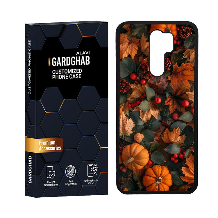 کاور گارد قاب علوی مدل دورژله ای هنری مناسب برای گوشی موبایل شیائومی Redmi 9 / Redmi 9 Prime