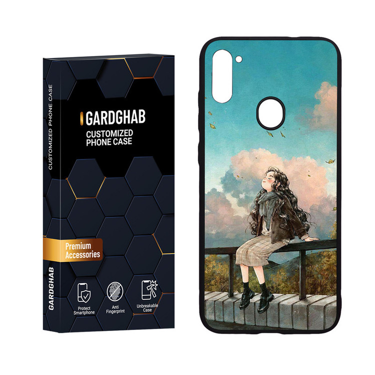 کاور گارد قاب مدل پشت گلس دخترانه مناسب برای گوشی موبایل سامسونگ Galaxy A11 / M11