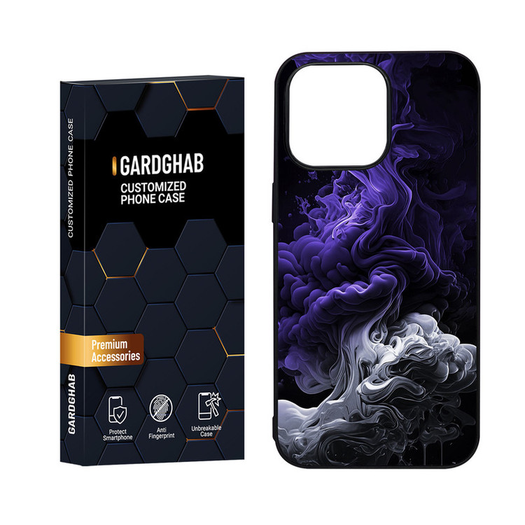 کاور گارد قاب مدل دور ژله ای پشت گلس ساده مناسب برای گوشی موبایل اپل iPhone 15 Pro Max
