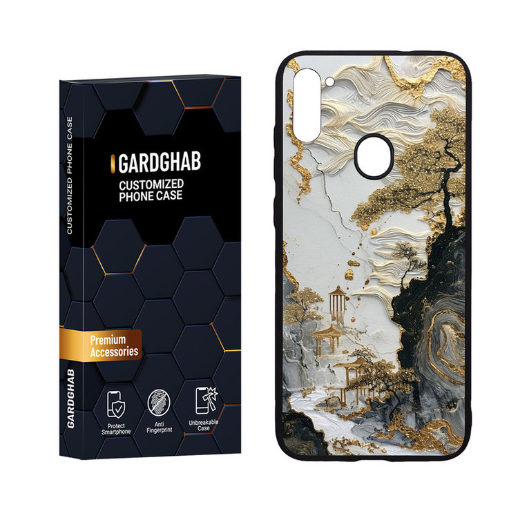 کاور گارد قاب مدل پشت گلس هنری مناسب برای گوشی موبایل سامسونگ Galaxy A11 / M11