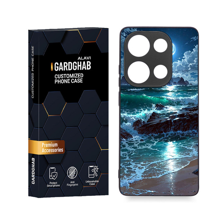 کاور گارد قاب علوی مدل دور ژله ای مناسب برای گوشی موبایل شیائومی Redmi Note 13 Pro 4G