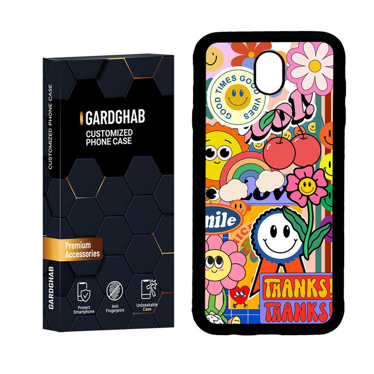 کاور گارد قاب مدل دور ژله ای فانتزی مناسب برای گوشی موبایل سامسونگ Galaxy J7 Pro