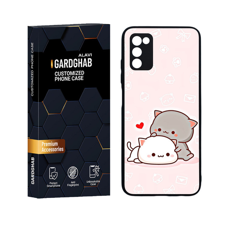 کاور گارد قاب علوی دورژله ای مدل عاشقانه مناسب برای گوشی موبایل سامسونگ Galaxy A03s