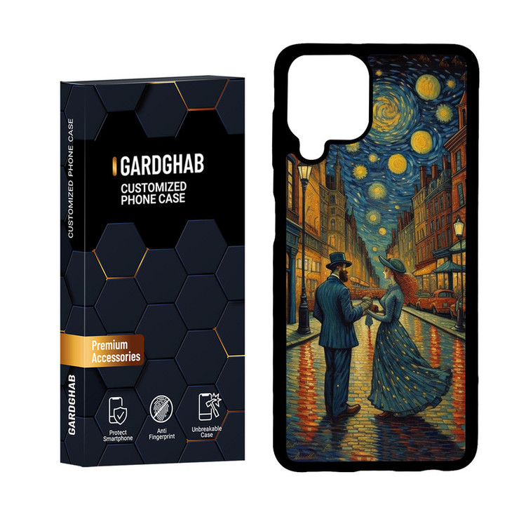کاور گارد قاب مدل دورژله ای هنری مناسب برای گوشی موبایل سامسونگ Galaxy A22 4G
