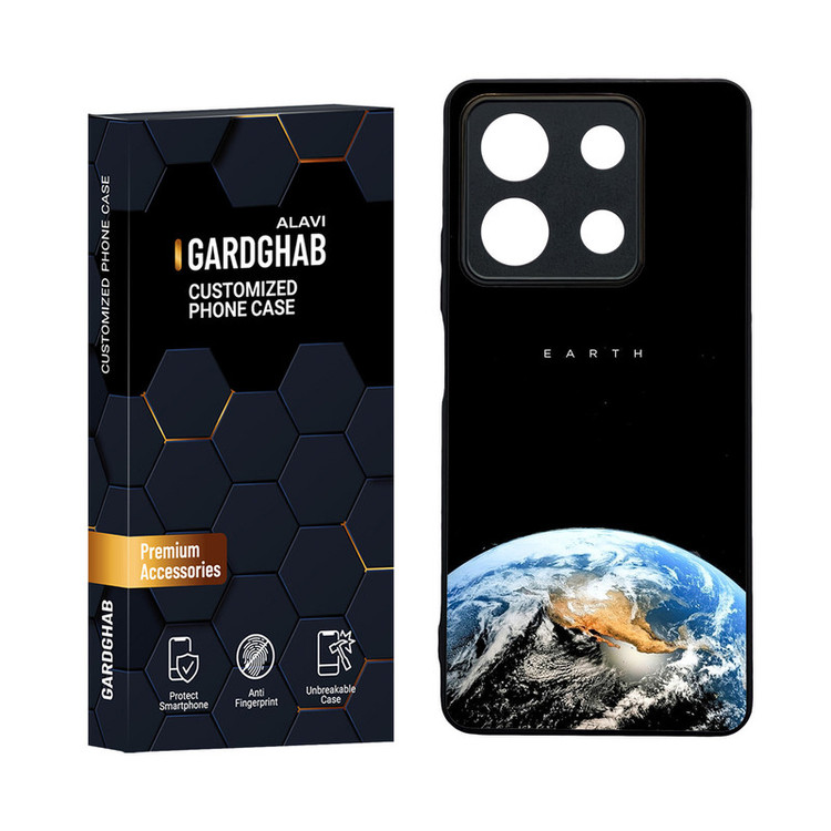کاور گارد قاب مدل دورژله ای کهکشان مناسب برای گوشی موبایل شیائومی Redmi Note 13 5G