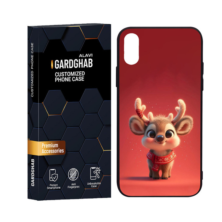 کاور گارد قاب علوی مدل دورژله کارتنی و انیمه مناسب برای گوشی موبایل اپل iPhone X / XS