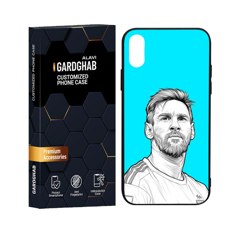 کاور گارد قاب علوی مدل دورژله ای پشت گلس ورزشی مناسب برای گوشی موبایل اپل iPhone X / XS