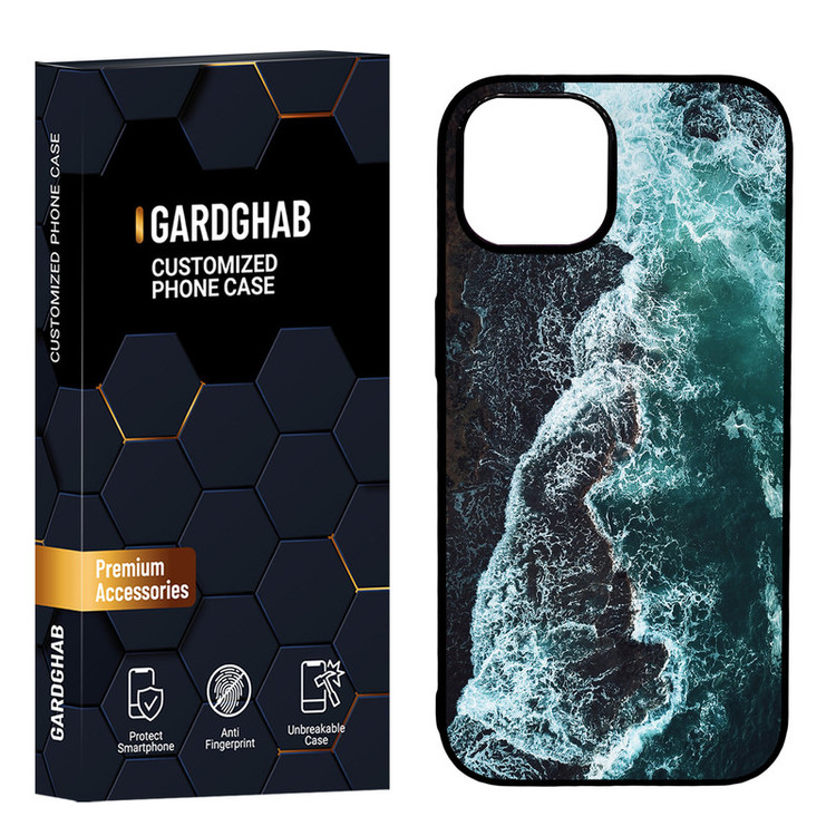 کاور گارد قاب مدل دور ژله ای طبیعت مناسب برای گوشی موبایل اپل iPhone 15