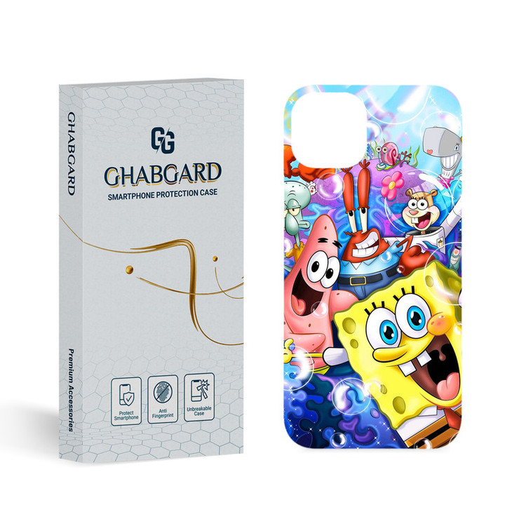 کاور قاب گارد مدل باب اسفنجی مناسب برای گوشی موبایل اپل iPhone 15 Plus