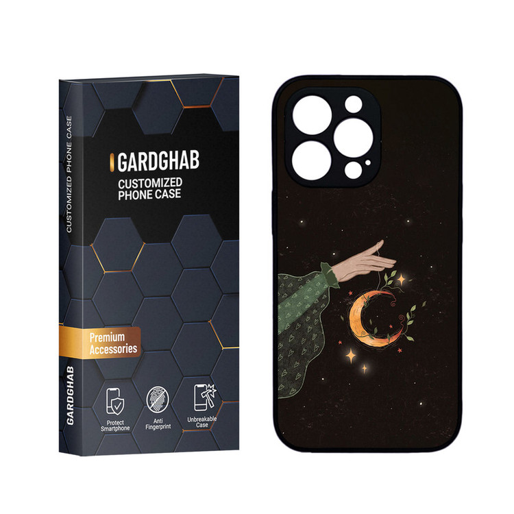 کاور گارد قاب مدل دورژله ای پشت گلس هنری مناسب برای گوشی موبایل اپل iPhone 13 Pro