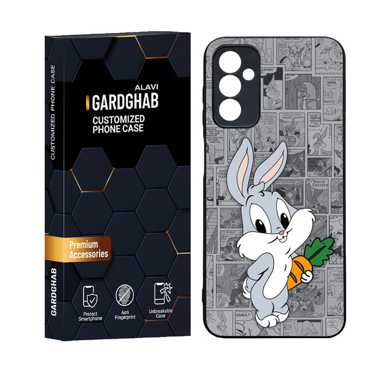 کاور گارد قاب علوی مدل دورژله ای پشت گلس کارتونی و انیمه مناسب برای گوشی موبایل سامسونگ Galaxy M13