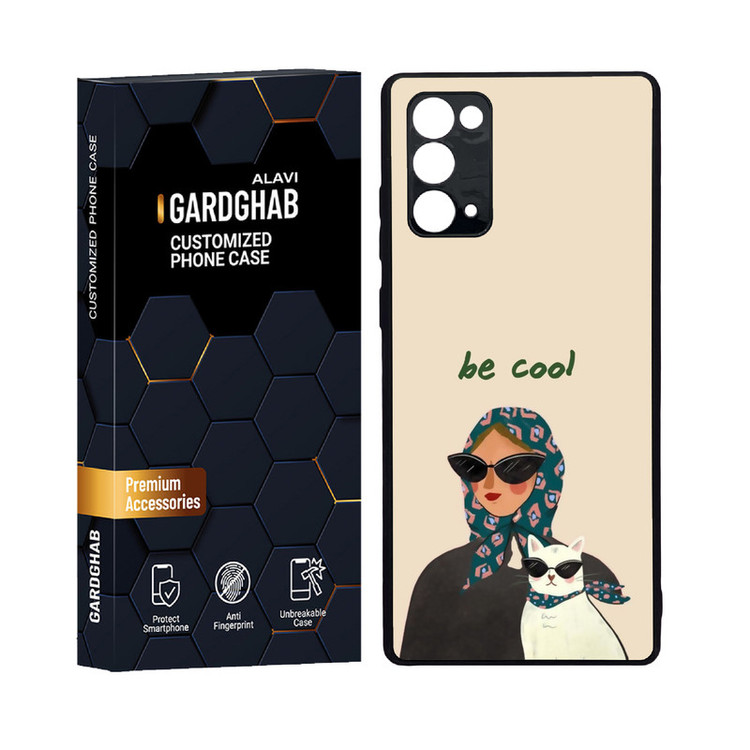 کاور گارد قاب علوی مدل دور ژله ای پشت گلس فانتزی مناسب برای گوشی موبایل سامسونگ Galaxy Note 20